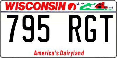 WI license plate 795RGT
