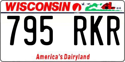 WI license plate 795RKR