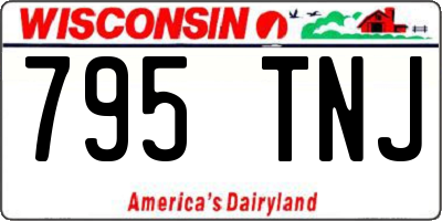 WI license plate 795TNJ