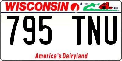 WI license plate 795TNU