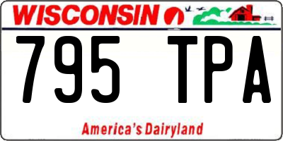 WI license plate 795TPA