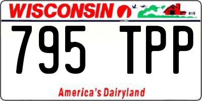 WI license plate 795TPP
