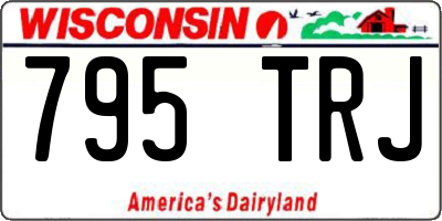 WI license plate 795TRJ