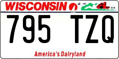 WI license plate 795TZQ