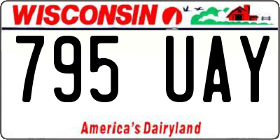 WI license plate 795UAY