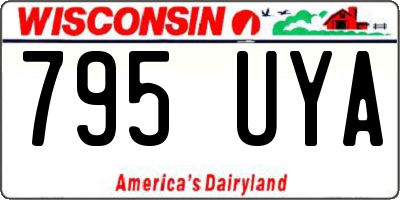 WI license plate 795UYA