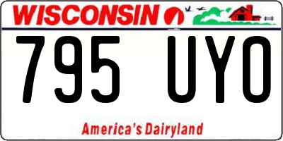 WI license plate 795UYO
