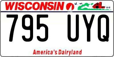 WI license plate 795UYQ