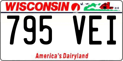 WI license plate 795VEI