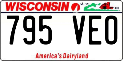 WI license plate 795VEO