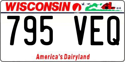 WI license plate 795VEQ