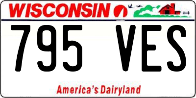 WI license plate 795VES