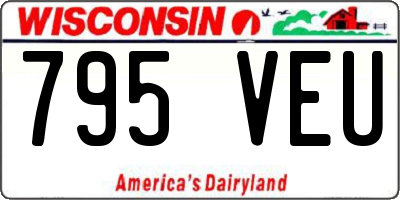 WI license plate 795VEU