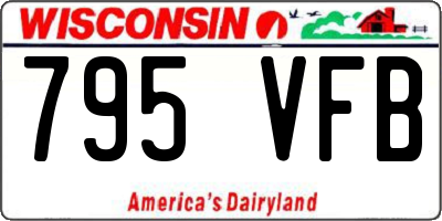 WI license plate 795VFB