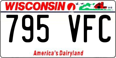 WI license plate 795VFC