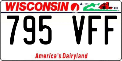 WI license plate 795VFF