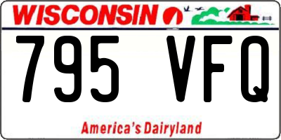 WI license plate 795VFQ
