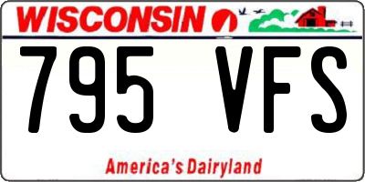 WI license plate 795VFS