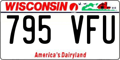 WI license plate 795VFU