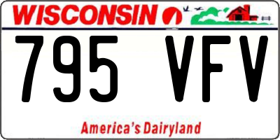 WI license plate 795VFV