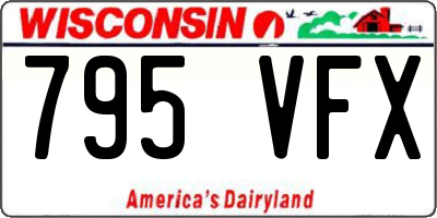 WI license plate 795VFX