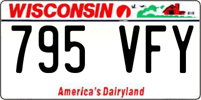 WI license plate 795VFY