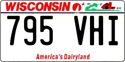 WI license plate 795VHI