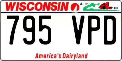 WI license plate 795VPD