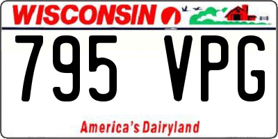 WI license plate 795VPG