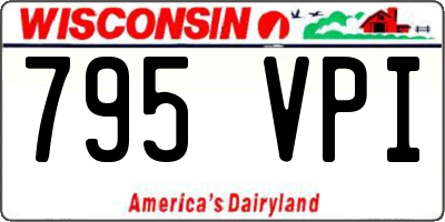 WI license plate 795VPI
