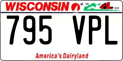 WI license plate 795VPL