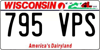 WI license plate 795VPS