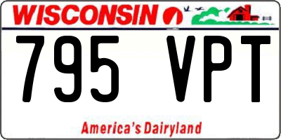 WI license plate 795VPT