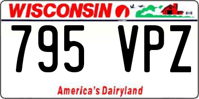 WI license plate 795VPZ
