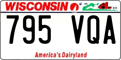 WI license plate 795VQA