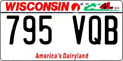 WI license plate 795VQB