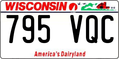 WI license plate 795VQC