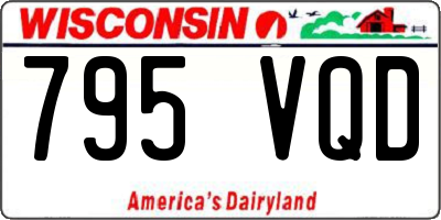 WI license plate 795VQD