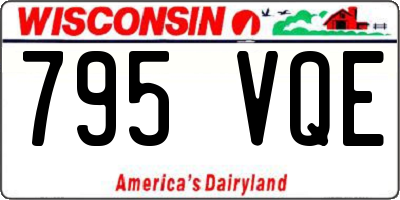 WI license plate 795VQE