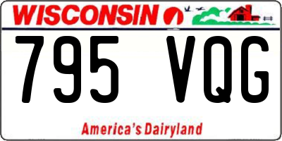 WI license plate 795VQG