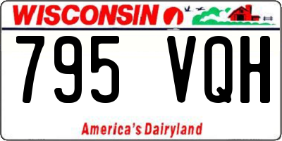 WI license plate 795VQH