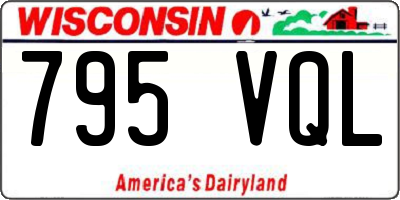 WI license plate 795VQL