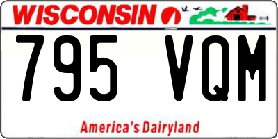 WI license plate 795VQM