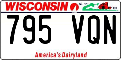 WI license plate 795VQN
