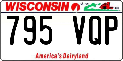 WI license plate 795VQP
