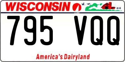 WI license plate 795VQQ