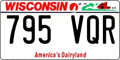 WI license plate 795VQR