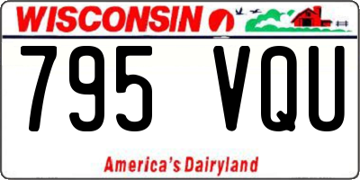 WI license plate 795VQU