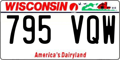 WI license plate 795VQW