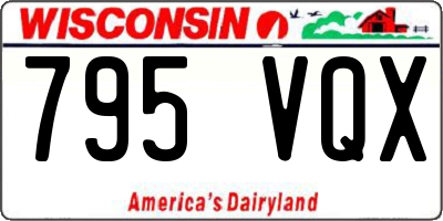 WI license plate 795VQX
